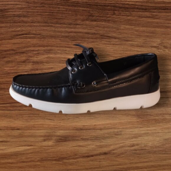 Marco Vitale Collezione Size 13 Mens Loafer Shoes Black Lace Up Casual Designer main image 12